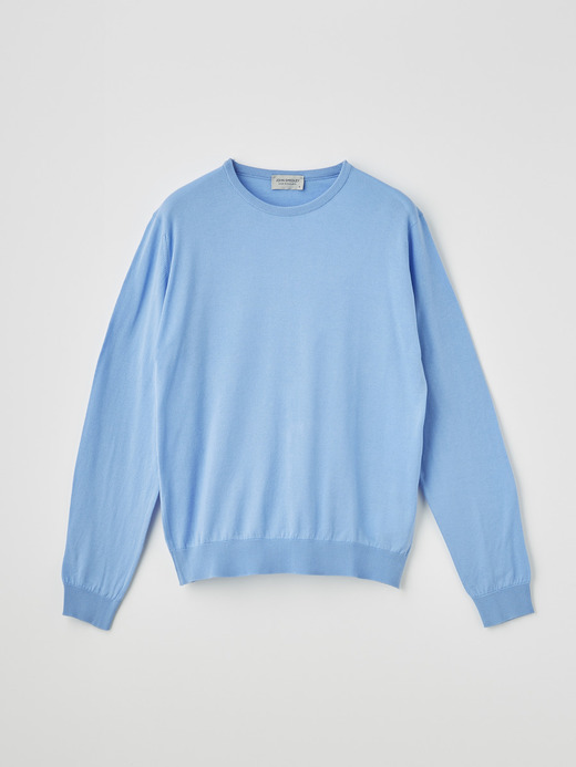 メンズ 30G 長袖 クルーネックニット【MODERN FIT】 詳細画像 CORNFLOWER BLUE 2