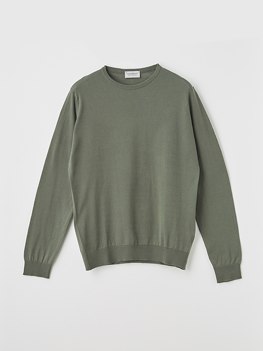 メンズ 30G 長袖 クルーネックニット【MODERN FIT】 詳細画像 PALM 1