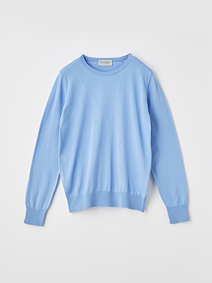 レディース 30G 長袖 クルーネックニット【MODERN FIT】