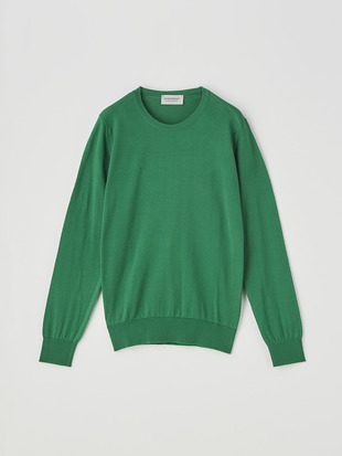 レディース 30G 長袖 クルーネックニット【MODERN FIT】