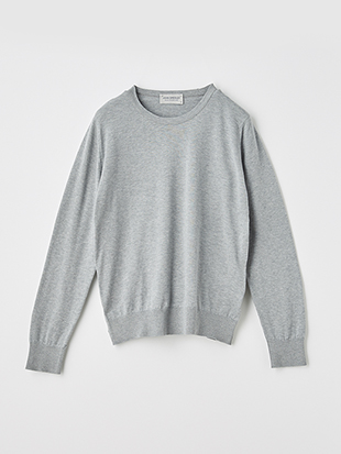 レディース 30G 長袖 クルーネックニット【MODERN FIT】