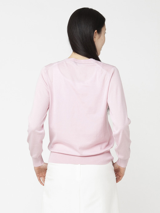 レディース 30G 長袖 クルーネックニット【MODERN FIT】 詳細画像 CHALK PINK 5