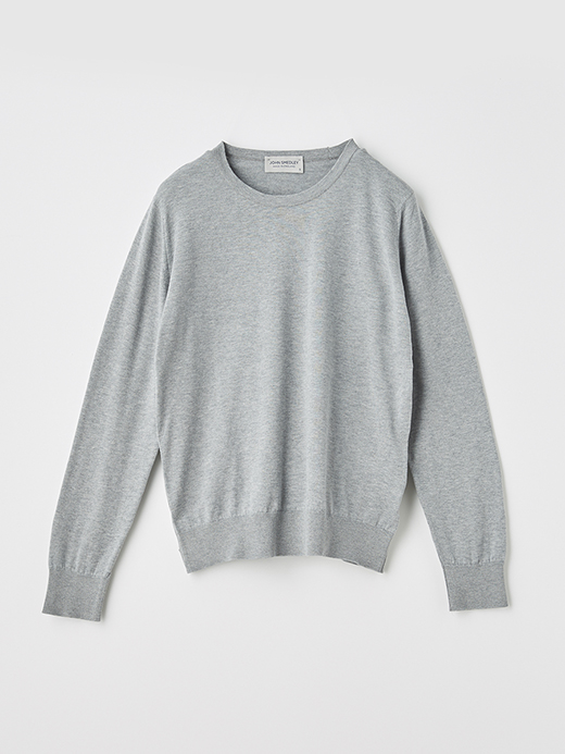 レディース 30G 長袖 クルーネックニット【MODERN FIT】 詳細画像 SILVER 1