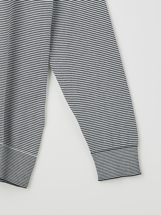 メンズ 30G 半袖 ニット ボーダー モックネックニット【EASY FIT】 詳細画像 NO1(HORTON) 4