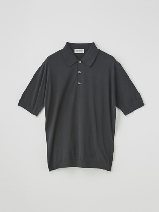 メンズ 30G 半袖 ニット ポロシャツ【EASY FIT】
