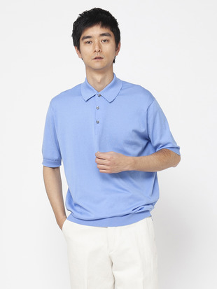メンズ 30G 半袖 ニット ポロシャツ【EASY FIT】｜メンズ・レディース 