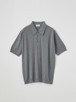 メンズ 30G 半袖 ニット ポロシャツ【EASY FIT】