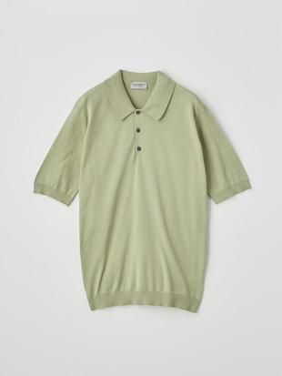 メンズ 30G 半袖 ニット ポロシャツ【EASY FIT】