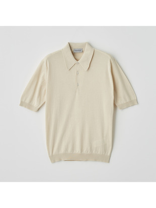 メンズ 30G 半袖 ニット ポロシャツ【EASY FIT】