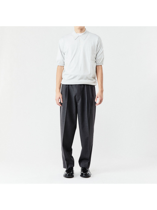 メンズ 30G 半袖 ニット ポロシャツ【EASY FIT】 詳細画像 CLOUD 2