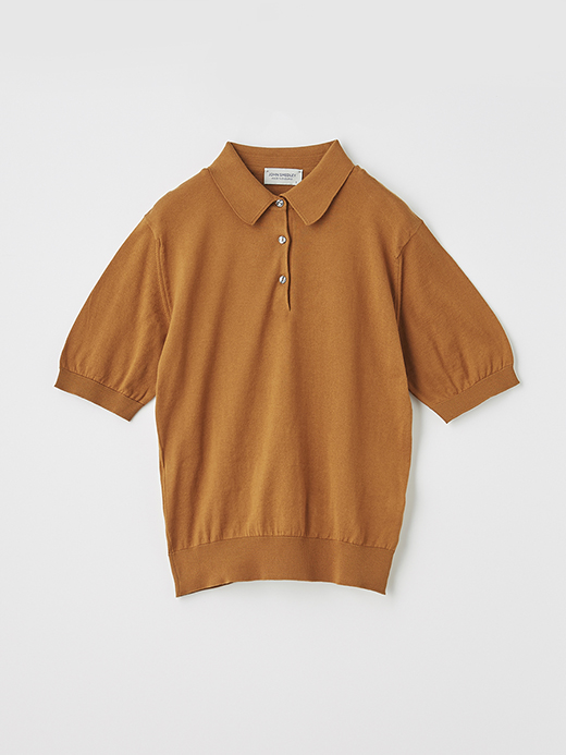 レディース 30G 半袖 ニットポロシャツ【COMMON FIT】 詳細画像 GINGER 1