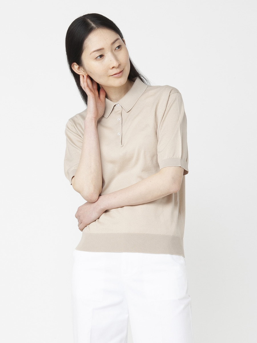 JOHN SMEDLEY 半袖ニット トップス | www.mxfactory.fr