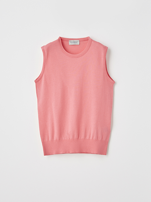 レディース 30G ノースリーブ クルーネックニット【MODERN FIT】 詳細画像 FLAMINGO 1
