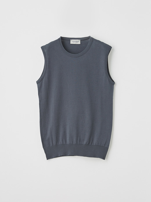 レディース 30G ノースリーブ クルーネックニット【MODERN FIT】 詳細画像 GRANITE 1