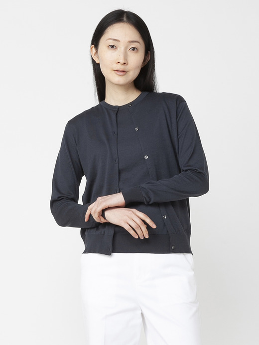 レディース 30G ノースリーブ クルーネックニット【MODERN FIT】 詳細画像 GRANITE 5