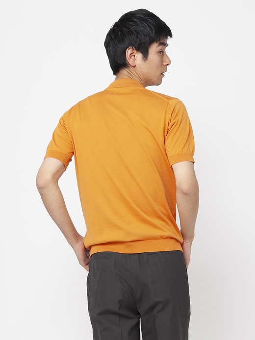 メンズ 30G 半袖 ニットポロシャツ【MODERN FIT】 詳細画像 MANDARIN 4