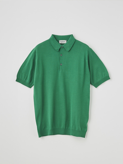 メンズ 30G 半袖 ニットポロシャツ【MODERN FIT】 詳細画像 SCOTCH GREEN 1