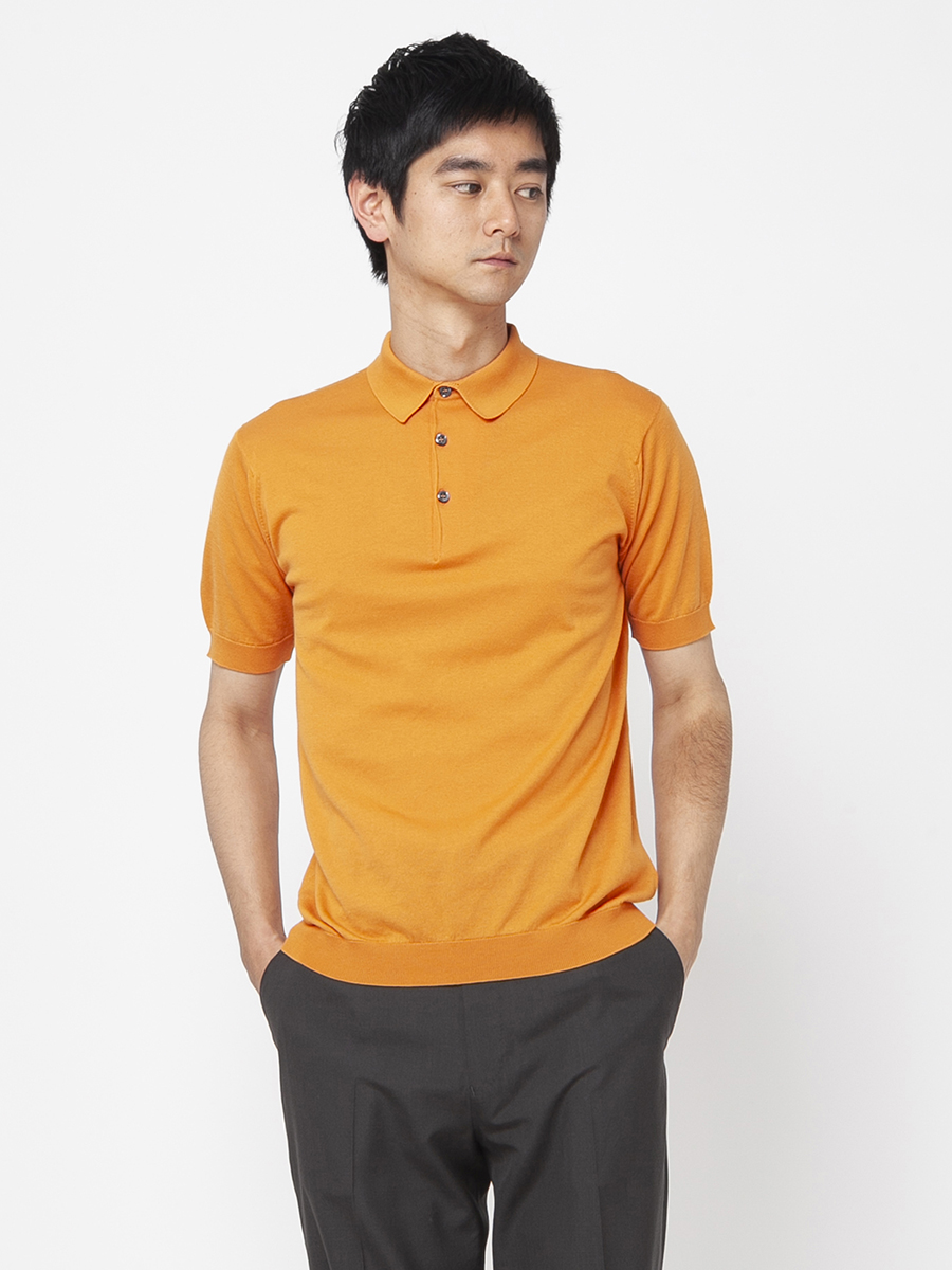 メンズ 30G 半袖 ニットポロシャツ【MODERN FIT】｜メンズ・レディース 
