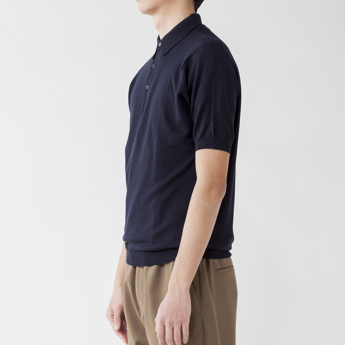 シンプルでおしゃれ [ジョンスメドレー] ポロセーター KIERAN メンズ