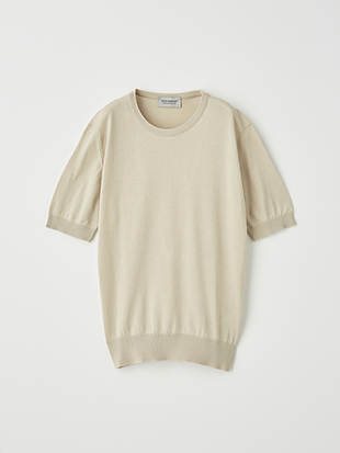 レディース 30G 半袖 クルーネックニット【MODERN FIT】