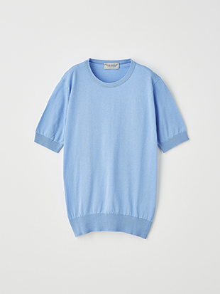 レディース 30G 半袖 クルーネックニット【MODERN FIT】