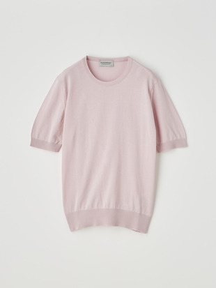 レディース 30G 半袖 クルーネックニット【MODERN FIT】