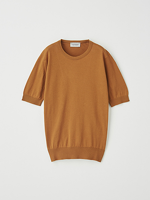 レディース 30G 半袖 クルーネックニット【MODERN FIT】