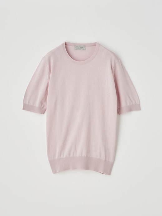 レディース 30G 半袖 クルーネックニット【MODERN FIT】 詳細画像 CHALK PINK 1