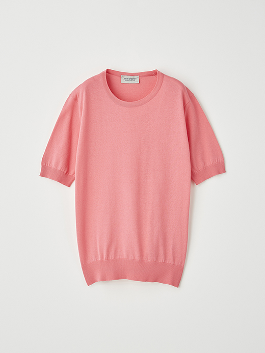 レディース 30G 半袖 クルーネックニット【MODERN FIT】 詳細画像 FLAMINGO 1