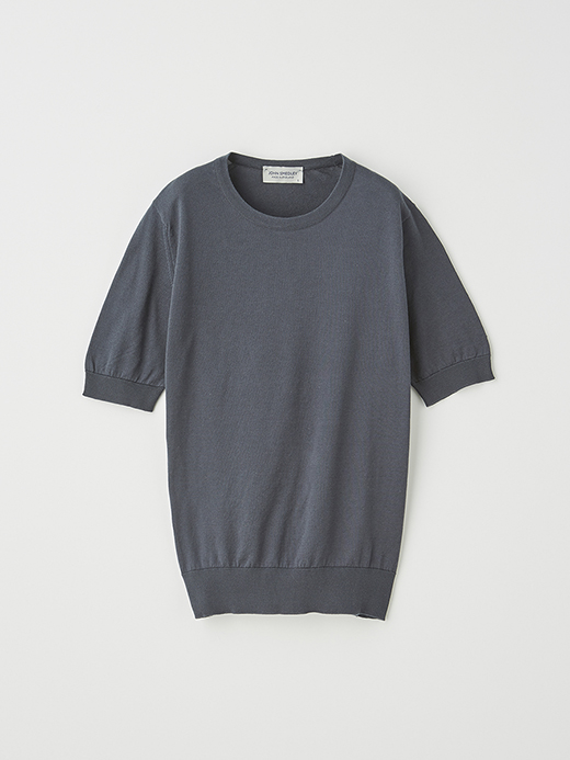 レディース 30G 半袖 クルーネックニット【MODERN FIT】 詳細画像 GRANITE 1