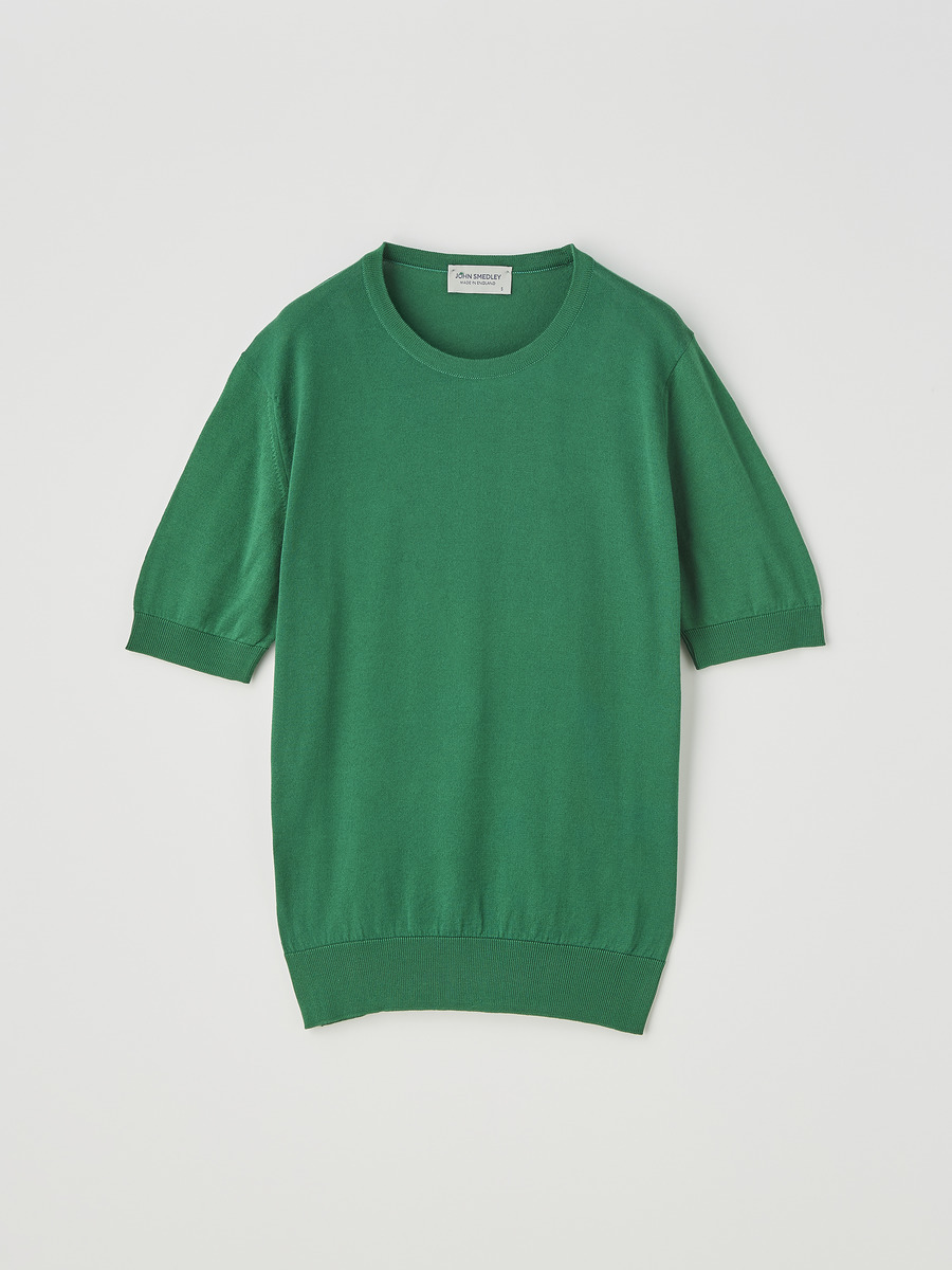 美品 PHOEBE ENGLISH×JOHN SMEDLEY デザイン半袖ニット 絶賛
