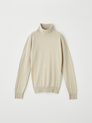 レディース 30G 長袖 タートルネックニット【SLIM FIT】｜メンズ 