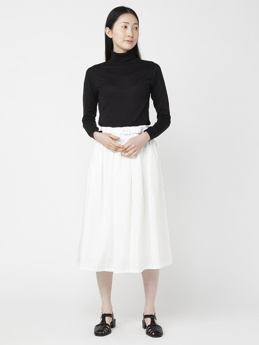 レディース 30G 長袖 タートルネックニット【SLIM FIT】 詳細画像 BLACK 6