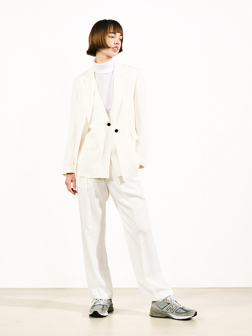 レディース 30G 長袖 タートルネックニット【SLIM FIT】 詳細画像 WHITE 3