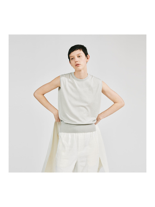 レディース 30G ノースリーブ ニット【COMMON FIT】 詳細画像 CLOUD 2