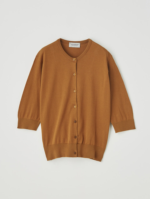 レディース 30G 半袖 クルーネック カーディガン 詳細画像 GINGER 1