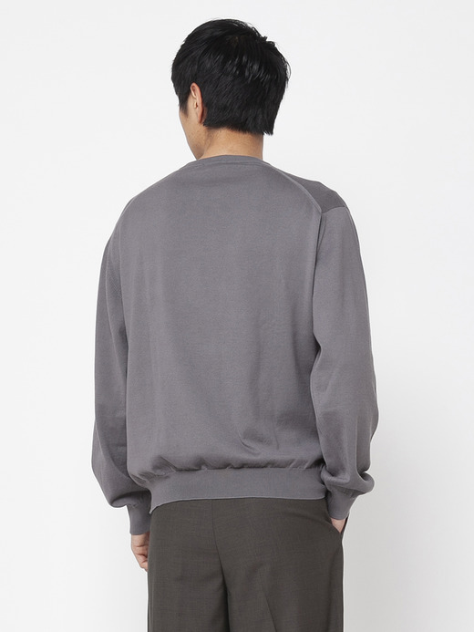 メンズ 24G 長袖 クルーネックニット【SWEATER SERIES】 詳細画像 COBBLE GREY 4