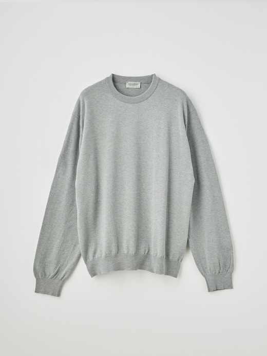 メンズ 24G 長袖 クルーネックニット【SWEATER SERIES】 詳細画像 SILVER 1