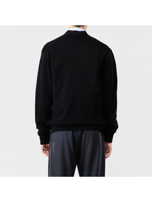 メンズ 24G 長袖 Vネックカーディガン【SWEATER SERIES】 詳細画像 BLACK 5