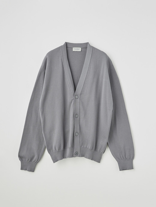 メンズ 24G 長袖 Vネックカーディガン【SWEATER SERIES】 詳細画像 COBBLE GREY 1