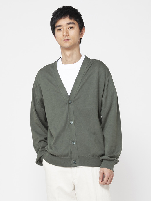 メンズ 24G 長袖 Vネックカーディガン【SWEATER SERIES】 詳細画像 PALM 3