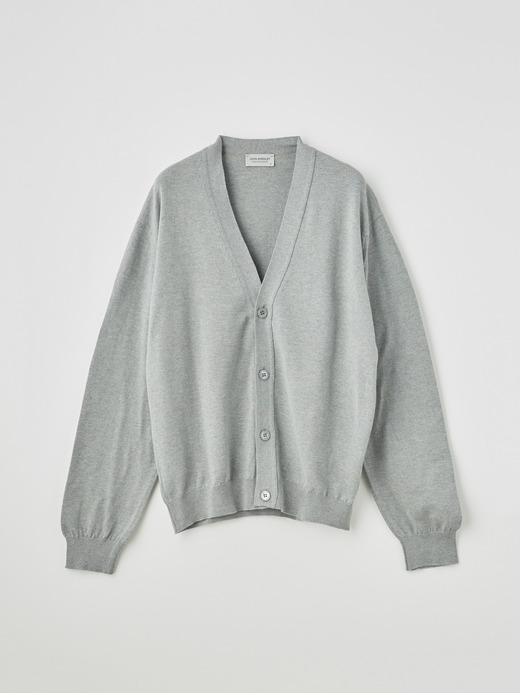 メンズ 24G 長袖 Vネックカーディガン【SWEATER SERIES】 詳細画像 SILVER 1