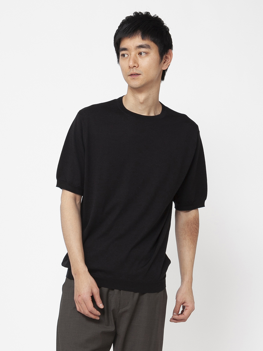 メンズ 30G コットンメリノ 半袖クルーネックニット｜メンズ・レディースニットのJOHN SMEDLEY/ジョンスメドレー 公式オンラインショップ