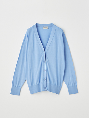 レディース 30G 長袖 Vネックカーディガン【COMMON FIT】