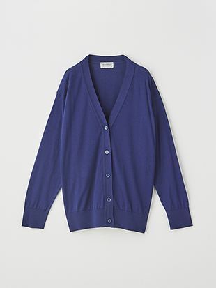 レディース 30G 長袖 Vネックカーディガン【COMMON FIT】