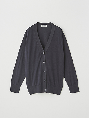 レディース 30G 長袖 Vネックカーディガン【COMMON FIT】