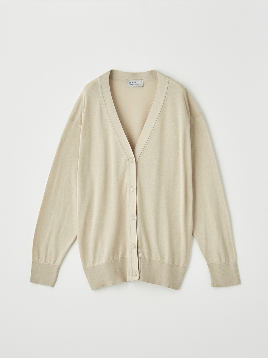 レディース 30G 長袖 Vネックカーディガン【COMMON FIT】｜メンズ 