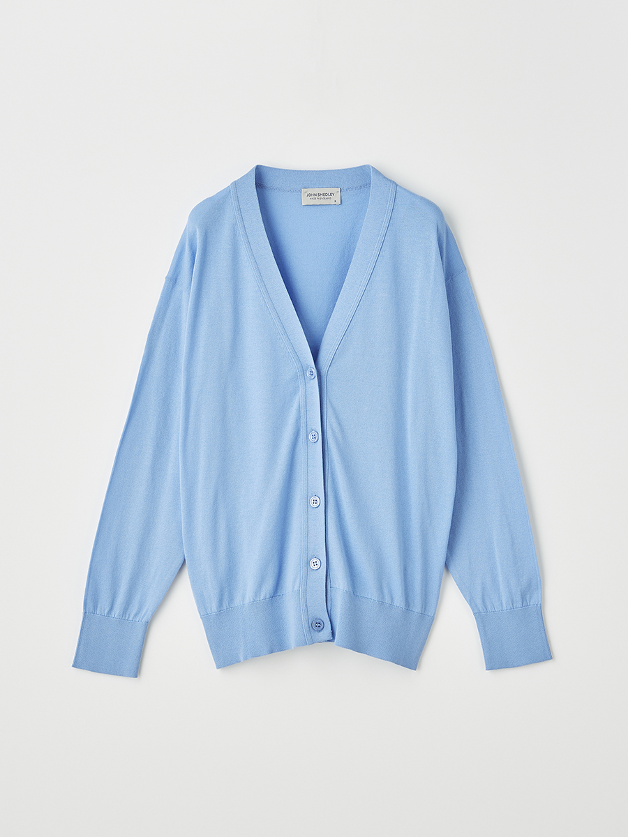 レディース 30G 長袖 Vネックカーディガン【COMMON FIT】｜メンズ 