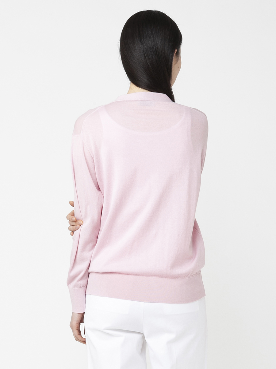 レディース 30G 長袖 Vネックカーディガン【COMMON FIT】｜メンズ 