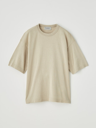 レディース 30G 半袖クルーネックニット【COMMON FIT】